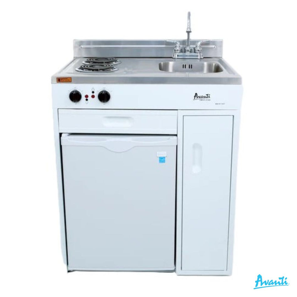 Avanti White 30" Compact Miniature Kitchen - USA Brand